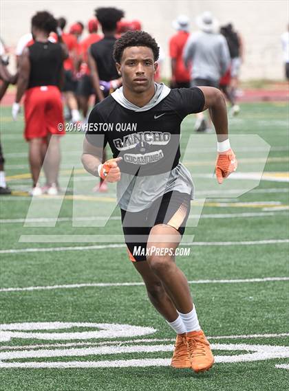 Thumbnail 1 in Rancho Cucamonga vs. Long Beach Poly (Battle at the Beach 7x7) photogallery.