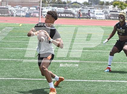 Thumbnail 1 in Rancho Cucamonga vs. Long Beach Poly (Battle at the Beach 7x7) photogallery.