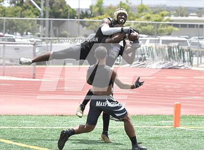 Thumbnail 2 in Rancho Cucamonga vs. Long Beach Poly (Battle at the Beach 7x7) photogallery.