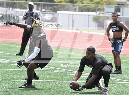 Thumbnail 2 in Rancho Cucamonga vs. Long Beach Poly (Battle at the Beach 7x7) photogallery.