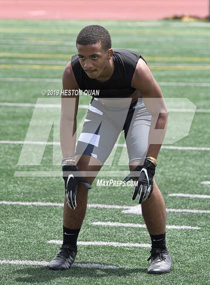 Thumbnail 2 in Rancho Cucamonga vs. Long Beach Poly (Battle at the Beach 7x7) photogallery.