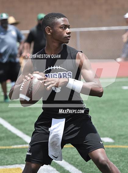 Thumbnail 2 in Rancho Cucamonga vs. Long Beach Poly (Battle at the Beach 7x7) photogallery.