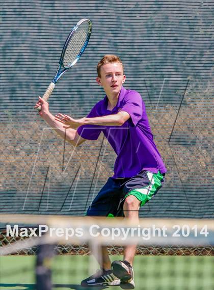 Thumbnail 1 in Oakland Tech v Pleasant Valley (CIF NorCal Regional Team Tennis Championships) photogallery.