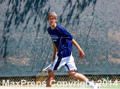 Thumbnail 1 in Oakland Tech v Pleasant Valley (CIF NorCal Regional Team Tennis Championships) photogallery.