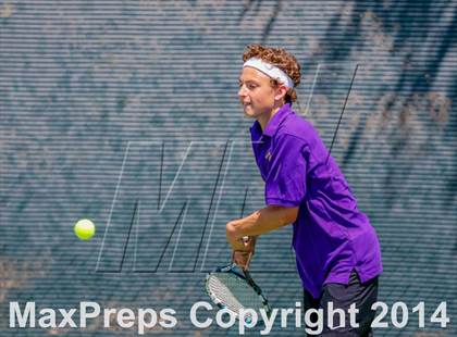 Thumbnail 3 in Oakland Tech v Pleasant Valley (CIF NorCal Regional Team Tennis Championships) photogallery.