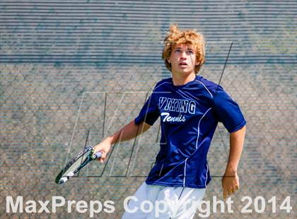 Thumbnail 1 in Oakland Tech v Pleasant Valley (CIF NorCal Regional Team Tennis Championships) photogallery.