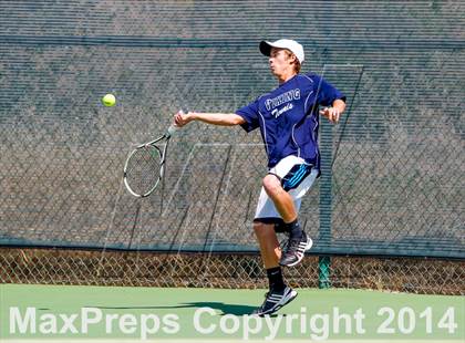 Thumbnail 1 in Oakland Tech v Pleasant Valley (CIF NorCal Regional Team Tennis Championships) photogallery.