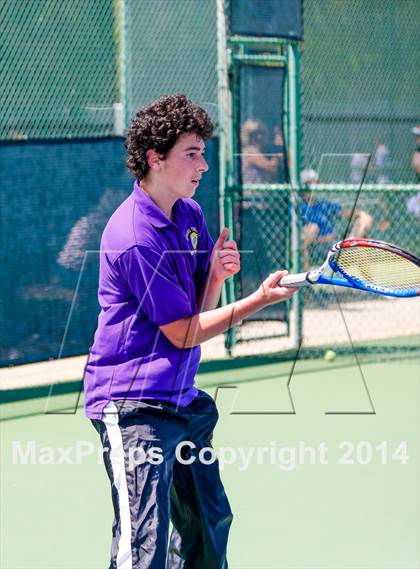 Thumbnail 1 in Oakland Tech v Pleasant Valley (CIF NorCal Regional Team Tennis Championships) photogallery.