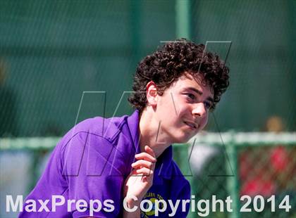 Thumbnail 2 in Oakland Tech v Pleasant Valley (CIF NorCal Regional Team Tennis Championships) photogallery.
