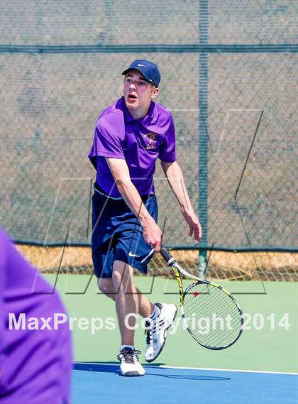 Thumbnail 1 in Oakland Tech v Pleasant Valley (CIF NorCal Regional Team Tennis Championships) photogallery.