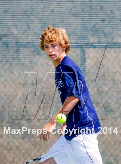 Thumbnail 3 in Oakland Tech v Pleasant Valley (CIF NorCal Regional Team Tennis Championships) photogallery.