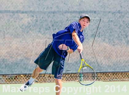 Thumbnail 1 in Oakland Tech v Pleasant Valley (CIF NorCal Regional Team Tennis Championships) photogallery.