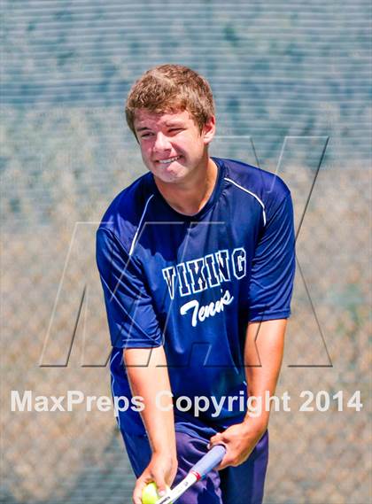 Thumbnail 3 in Oakland Tech v Pleasant Valley (CIF NorCal Regional Team Tennis Championships) photogallery.