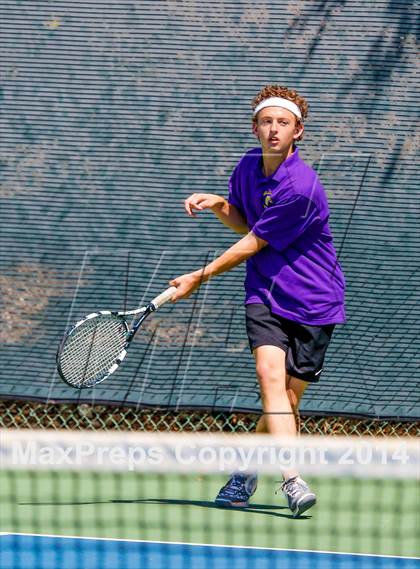 Thumbnail 1 in Oakland Tech v Pleasant Valley (CIF NorCal Regional Team Tennis Championships) photogallery.