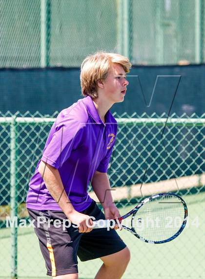 Thumbnail 2 in Oakland Tech v Pleasant Valley (CIF NorCal Regional Team Tennis Championships) photogallery.