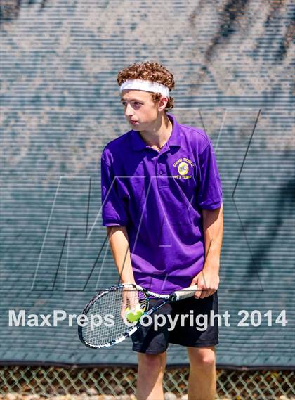 Thumbnail 2 in Oakland Tech v Pleasant Valley (CIF NorCal Regional Team Tennis Championships) photogallery.