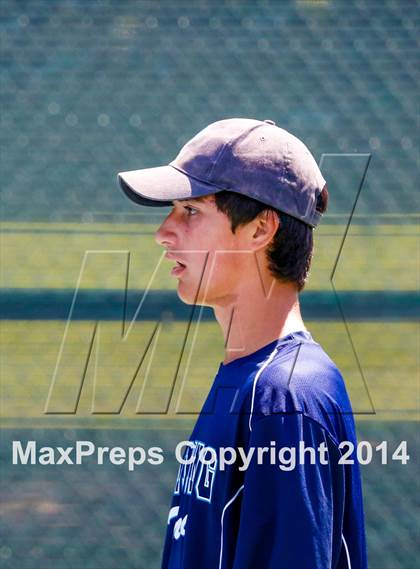Thumbnail 3 in Oakland Tech v Pleasant Valley (CIF NorCal Regional Team Tennis Championships) photogallery.