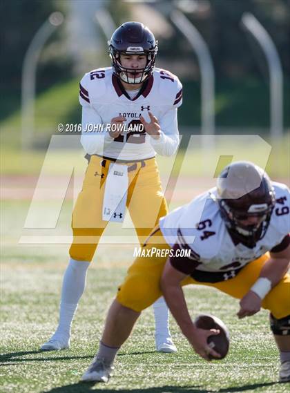 Thumbnail 3 in Loyola Academy vs. Huntley (IHSA Class 8A Quarterfinal) photogallery.