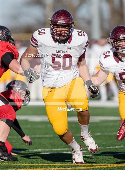Thumbnail 2 in Loyola Academy vs. Huntley (IHSA Class 8A Quarterfinal) photogallery.