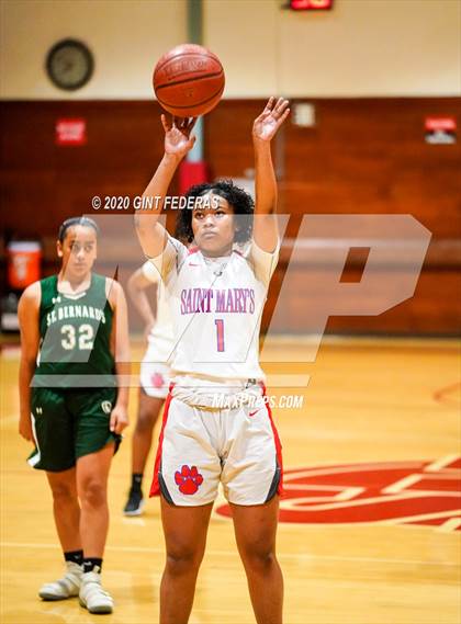 Thumbnail 2 in St. Bernard's vs. Saint Mary's (CIF NCS D4 Quarterfinal) photogallery.