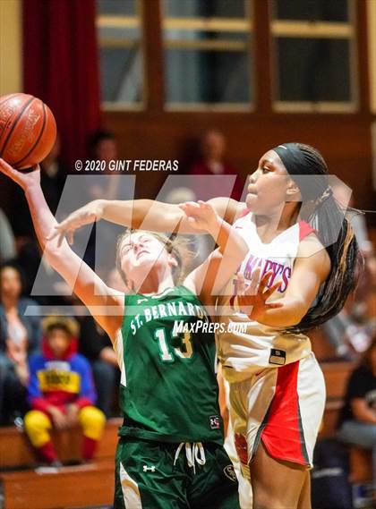 Thumbnail 1 in St. Bernard's vs. Saint Mary's (CIF NCS D4 Quarterfinal) photogallery.