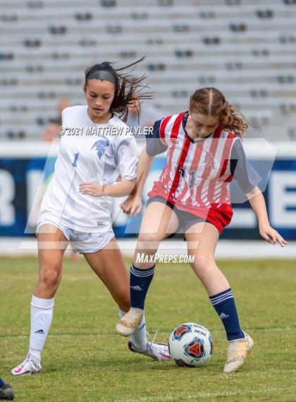 Thumbnail 3 in Franklin Academy vs. Community School of Davidson (1 of 2 - NCHSAA 1A Final - the Game) photogallery.