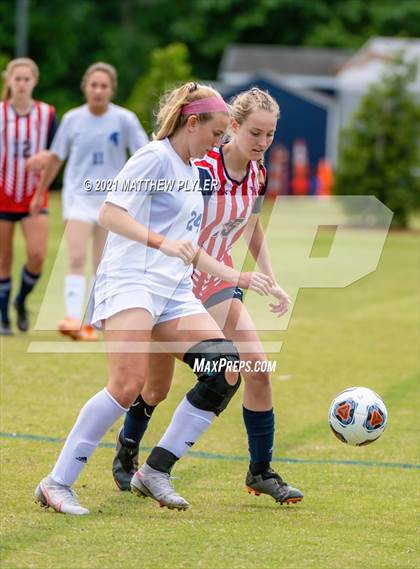 Thumbnail 3 in Franklin Academy vs. Community School of Davidson (1 of 2 - NCHSAA 1A Final - the Game) photogallery.