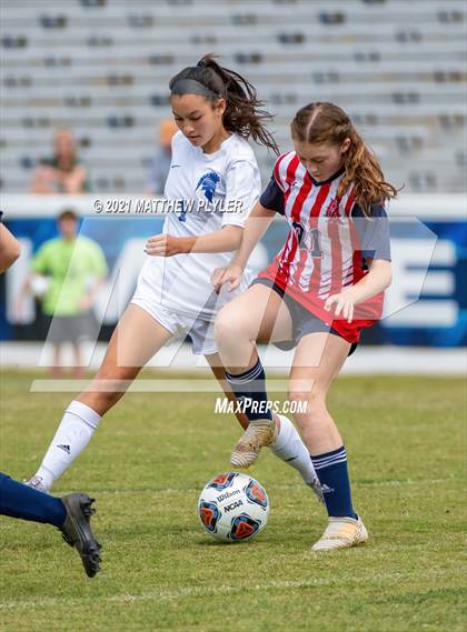 Thumbnail 2 in Franklin Academy vs. Community School of Davidson (1 of 2 - NCHSAA 1A Final - the Game) photogallery.