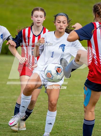 Thumbnail 1 in Franklin Academy vs. Community School of Davidson (1 of 2 - NCHSAA 1A Final - the Game) photogallery.