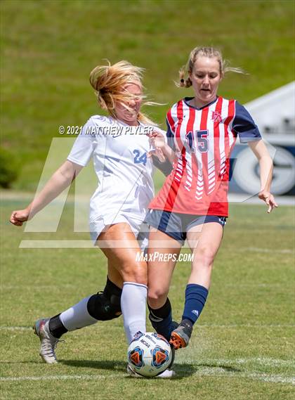 Thumbnail 1 in Franklin Academy vs. Community School of Davidson (1 of 2 - NCHSAA 1A Final - the Game) photogallery.