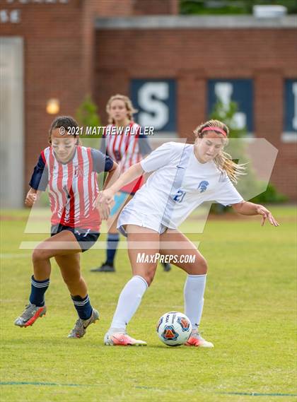 Thumbnail 2 in Franklin Academy vs. Community School of Davidson (1 of 2 - NCHSAA 1A Final - the Game) photogallery.