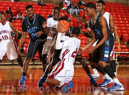 Thumbnail 2 in Wilmer-Hutchins vs. Southwest (DFW Basketball Challenge) photogallery.