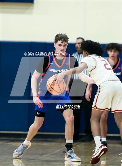 Thumbnail 3 in Legacy Christian Academy vs Westlake (9th Annual west valley Boys Basketball Tip-off Classic) photogallery.