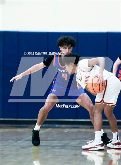 Thumbnail 2 in Legacy Christian Academy vs Westlake (9th Annual west valley Boys Basketball Tip-off Classic) photogallery.