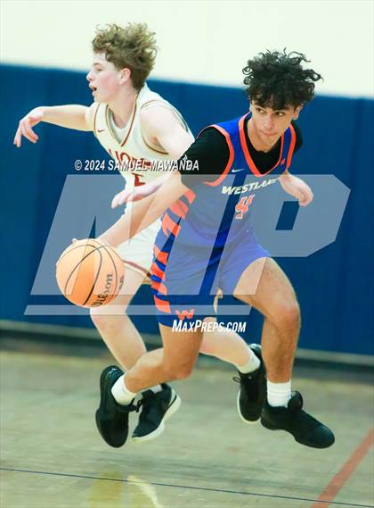 Thumbnail 1 in Legacy Christian Academy vs Westlake (9th Annual west valley Boys Basketball Tip-off Classic) photogallery.