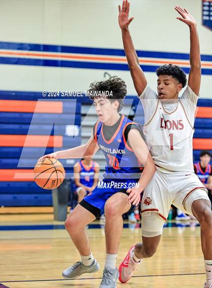 Thumbnail 2 in Legacy Christian Academy vs Westlake (9th Annual west valley Boys Basketball Tip-off Classic) photogallery.