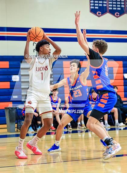 Thumbnail 2 in Legacy Christian Academy vs Westlake (9th Annual west valley Boys Basketball Tip-off Classic) photogallery.