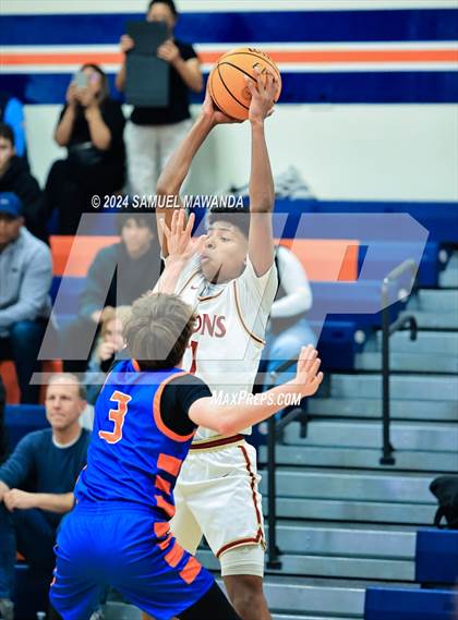 Thumbnail 3 in Legacy Christian Academy vs Westlake (9th Annual west valley Boys Basketball Tip-off Classic) photogallery.
