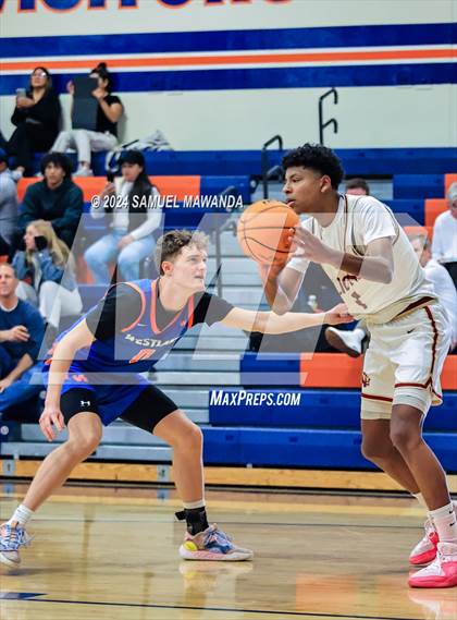 Thumbnail 2 in Legacy Christian Academy vs Westlake (9th Annual west valley Boys Basketball Tip-off Classic) photogallery.