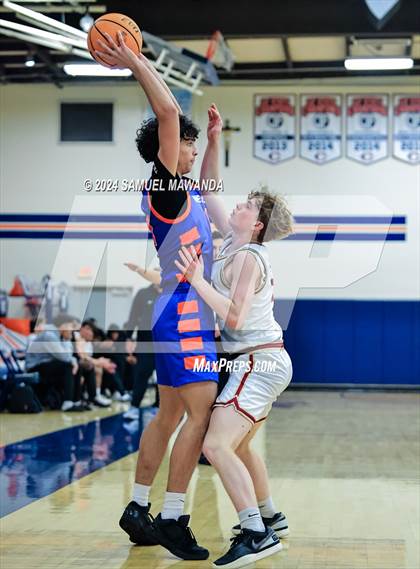 Thumbnail 1 in Legacy Christian Academy vs Westlake (9th Annual west valley Boys Basketball Tip-off Classic) photogallery.