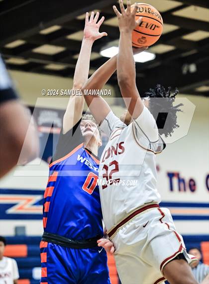 Thumbnail 2 in Legacy Christian Academy vs Westlake (9th Annual west valley Boys Basketball Tip-off Classic) photogallery.
