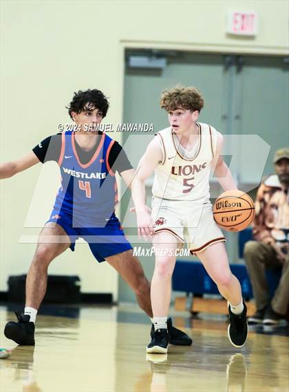 Thumbnail 2 in Legacy Christian Academy vs Westlake (9th Annual west valley Boys Basketball Tip-off Classic) photogallery.