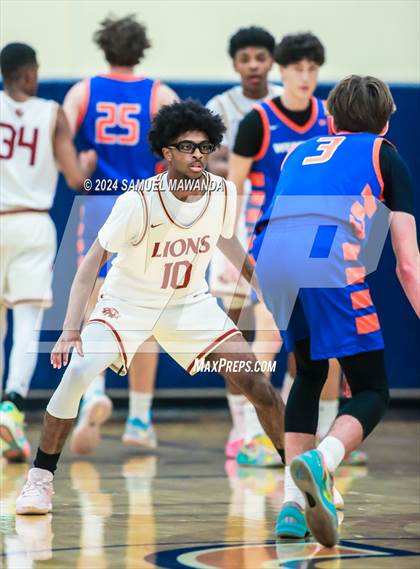 Thumbnail 1 in Legacy Christian Academy vs Westlake (9th Annual west valley Boys Basketball Tip-off Classic) photogallery.