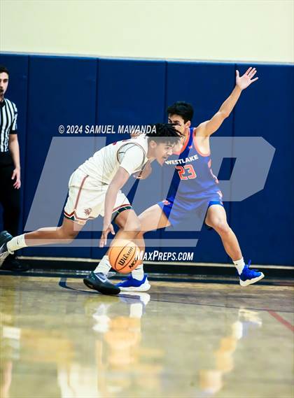 Thumbnail 2 in Legacy Christian Academy vs Westlake (9th Annual west valley Boys Basketball Tip-off Classic) photogallery.