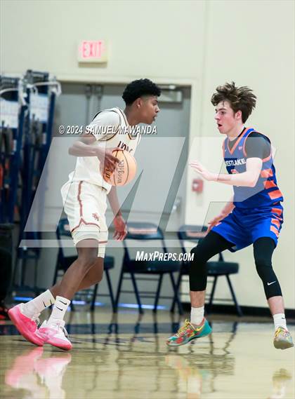 Thumbnail 2 in Legacy Christian Academy vs Westlake (9th Annual west valley Boys Basketball Tip-off Classic) photogallery.
