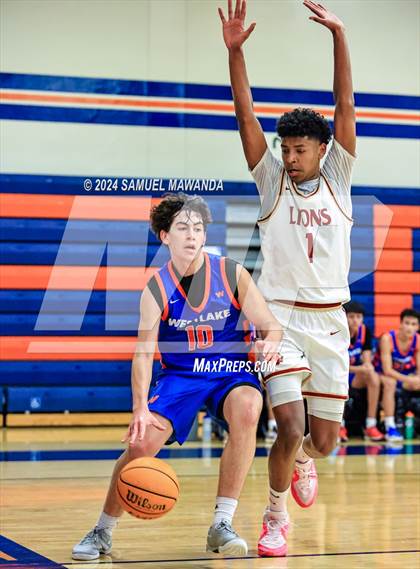 Thumbnail 3 in Legacy Christian Academy vs Westlake (9th Annual west valley Boys Basketball Tip-off Classic) photogallery.