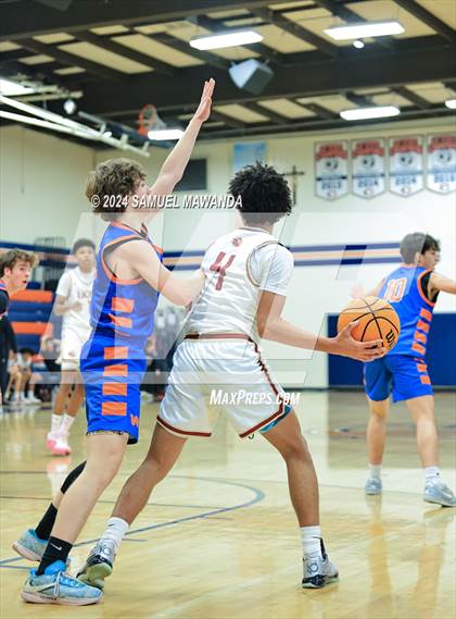 Thumbnail 3 in Legacy Christian Academy vs Westlake (9th Annual west valley Boys Basketball Tip-off Classic) photogallery.