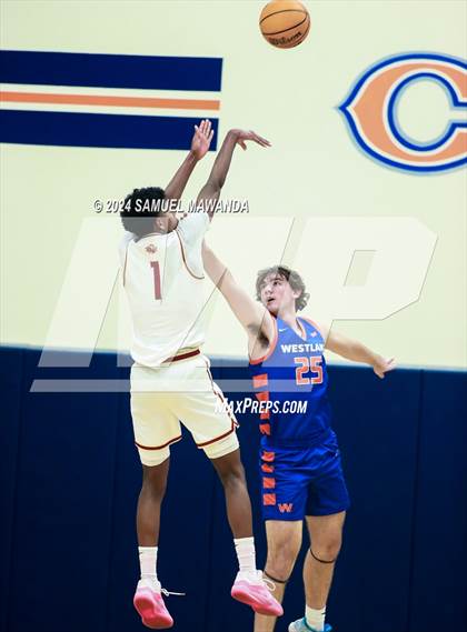 Thumbnail 3 in Legacy Christian Academy vs Westlake (9th Annual west valley Boys Basketball Tip-off Classic) photogallery.