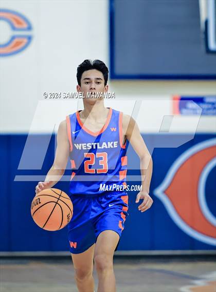 Thumbnail 2 in Legacy Christian Academy vs Westlake (9th Annual west valley Boys Basketball Tip-off Classic) photogallery.