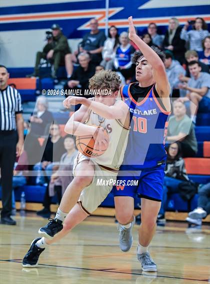 Thumbnail 3 in Legacy Christian Academy vs Westlake (9th Annual west valley Boys Basketball Tip-off Classic) photogallery.